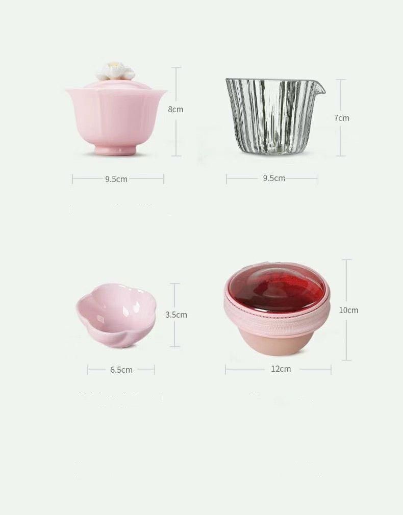 Cherry Blossom Ready-to-Go Tea Set