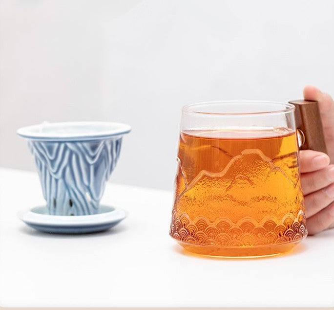Glass and Ceramic Tea Cup